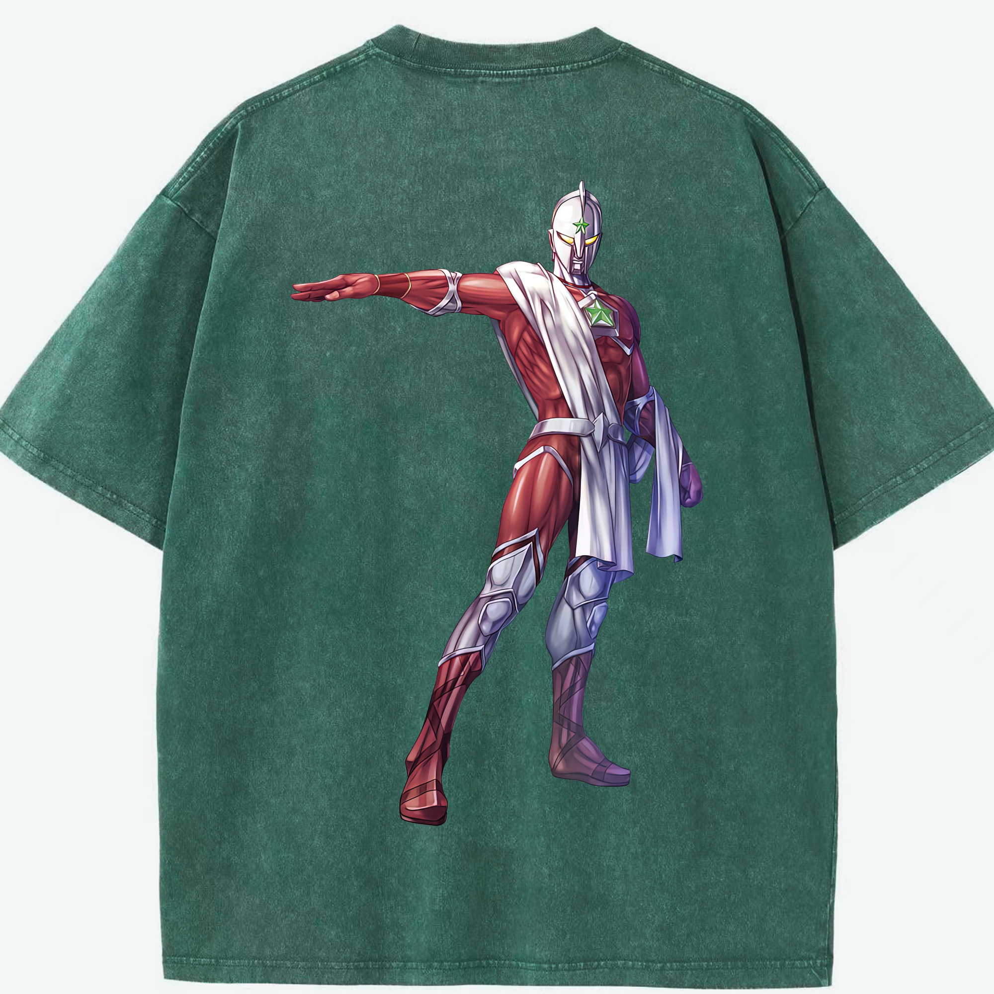 （画像用） ウルトラマン Ultraman 綿100% ヴィンテージ風 半袖Tシャツ（背面プリント）